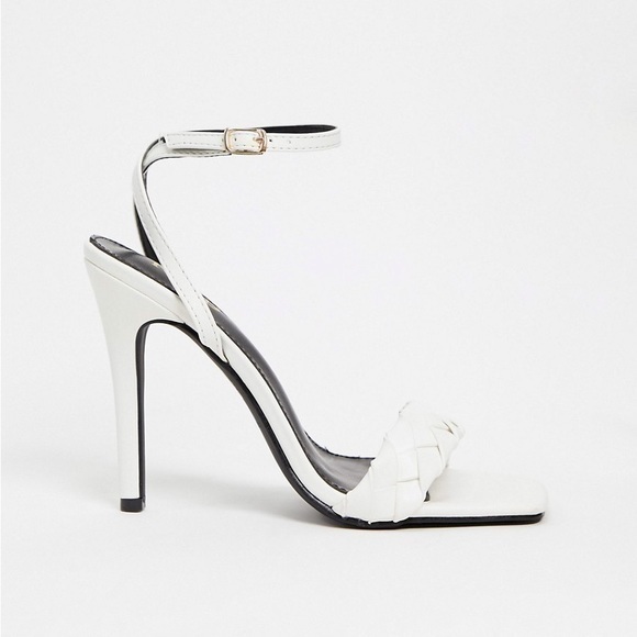 RAID Judy Plaited Off-White Heeled Sandals - Picture 1 of 12
